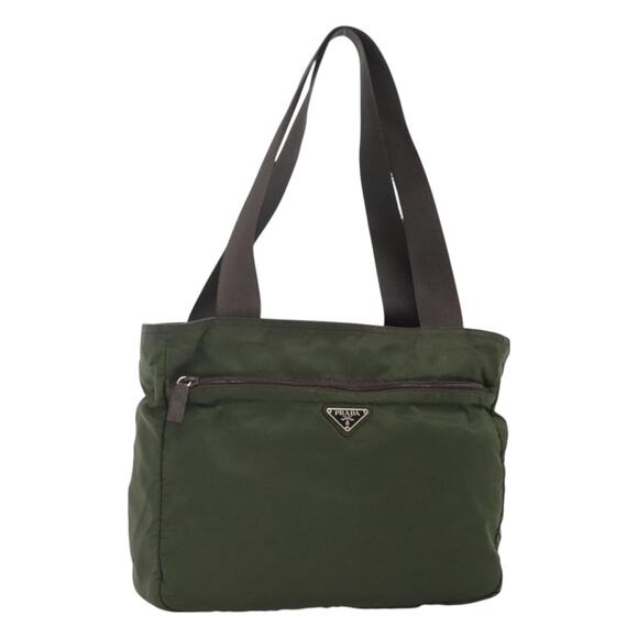 PRADA Tote Bag Nylon Khaki - Picture 1 of 9